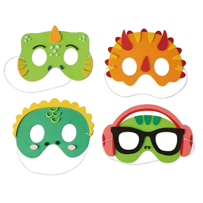 12 Pack: Dinosaur Foam Mask Kit by Creatology™