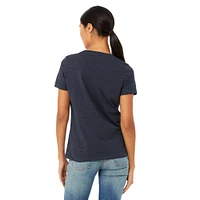 BELLA+CANVAS® Women's Relaxed V-Neck Heather T-Shirt