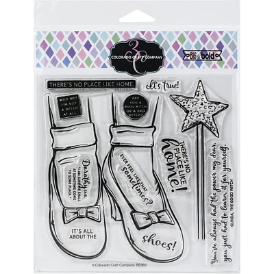 Colorado Craft Company Ruby Slippers Big & Bold Clear Stamps