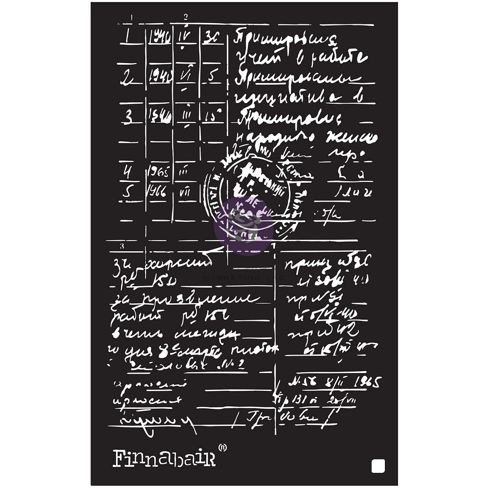 Finnabair® Documented Stencil