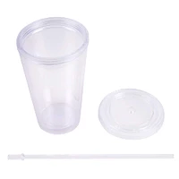 18oz. Plastic Tumbler with Straw by Celebrate It™