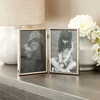 Polished Silver Hinged Frame, 5" x 7", Simply Essentials™ By Studio Décor®