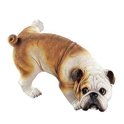 Design Toscano 12" Good Dog Gone Bad Peeing English Bulldog Statue