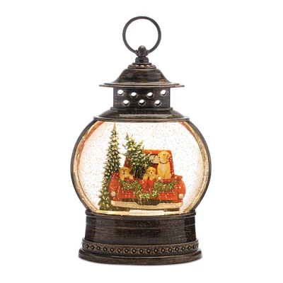 11.5" LED Snow Globe with Pickup Truck