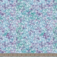 Springs Creative Jasmine Floral Purple Butterflies Cotton Fabric