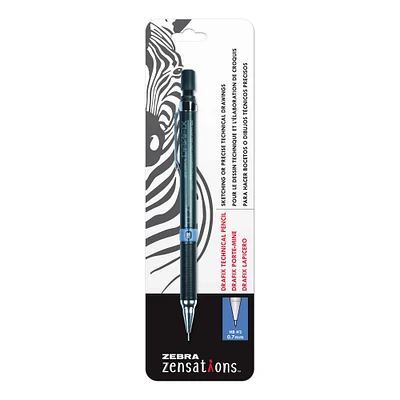 Zebra Zensations™ Black Carded Drafix Technical Pencil