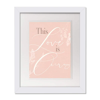 11" x 14" This Love Is Ours White Framed Print Wall Art