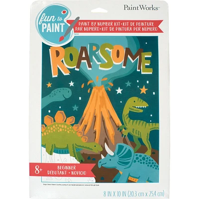 PaintWorks™ Roarsome Dinos Paint by Number Kit