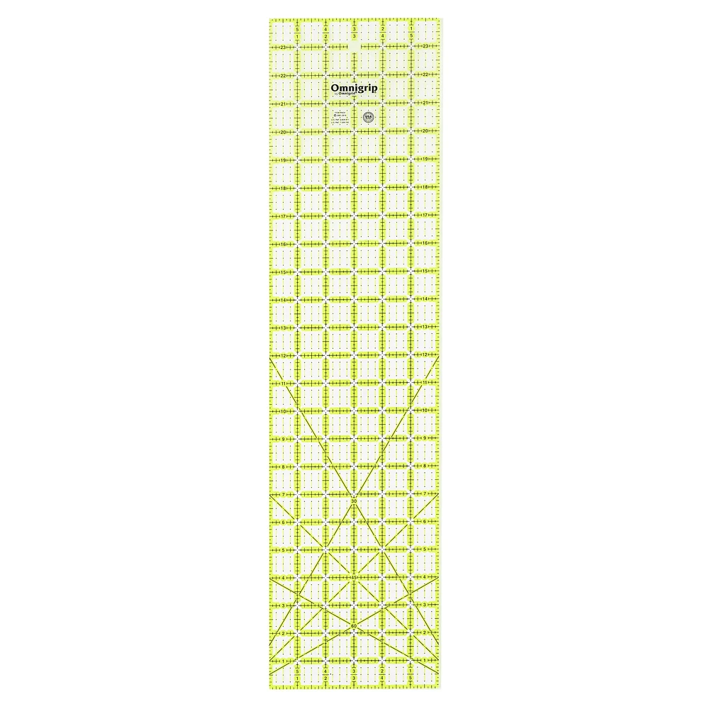 Omnigrid® Neon Non-Slip Quilter's Ruler, 6" x 24"