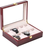 Cherry Red Deca Leather Watch Box