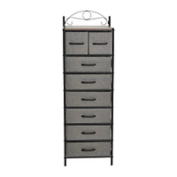 Household Essentials Victoria 8 Drawer Narrow Dresser