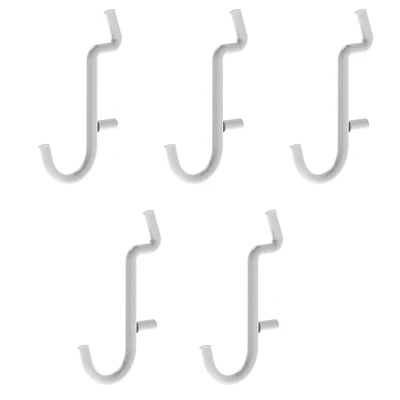 24 Packs: 5 ct. (120 total) Pegboard J-Hooks by Simply Tidy™