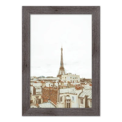 Sepia Eiffel 16" x 24" Western Gray Framed Print
