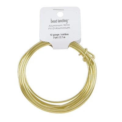12 Gauge Gold Aluminum Wire by Bead Landing™