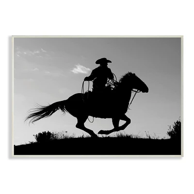 Stupell Industries Southwestern Cowboy Silhouette Wall Plaque