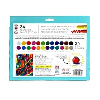 Bright Stripes 24 Tempera Paint Stick Set