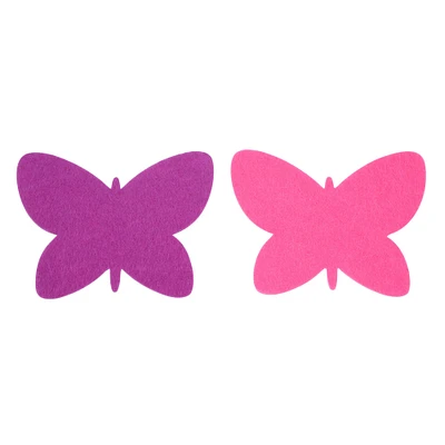 Purple & Pink Felt Butterfly Shapes, 15ct. by Creatology™