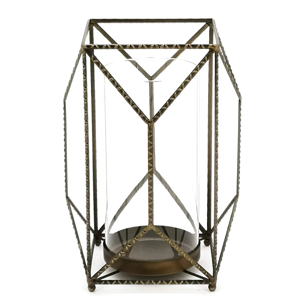 12" New Age Lantern Candle Holder