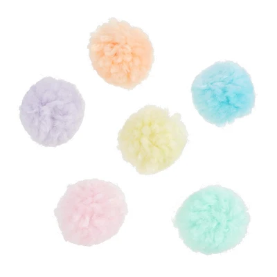 Pastel Yarn Pom Poms by Creatology™