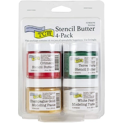 The Crafter's Workshop Holiday Stencil Butter Set