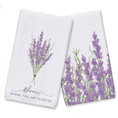 Bloom Where Planted Tea Towel - Set of 2