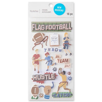 Flag Football Dimensional Stickers by Recollections™