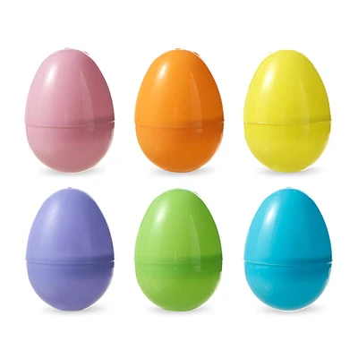 Glitzhome® 6 Colors Easter Plastic Fillable Eggs, 90ct.