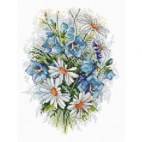 MP Studia Field Flowers Cross Stitch Kit