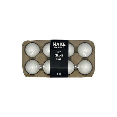 1.5" Ceramic Eggs by Make Market®, 8ct.