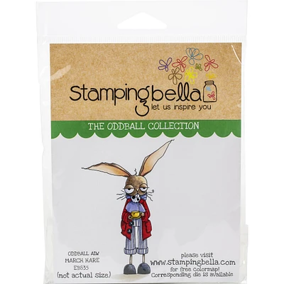 Stamping Bella Oddball March Hare Cling Stamp