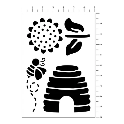 Bee Hive Stencils, 7" x 10" by Craft Smart®