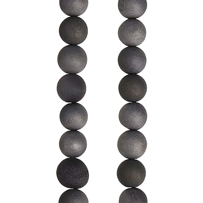 Silver Agate Round Beads, 6mm by Bead Landing™