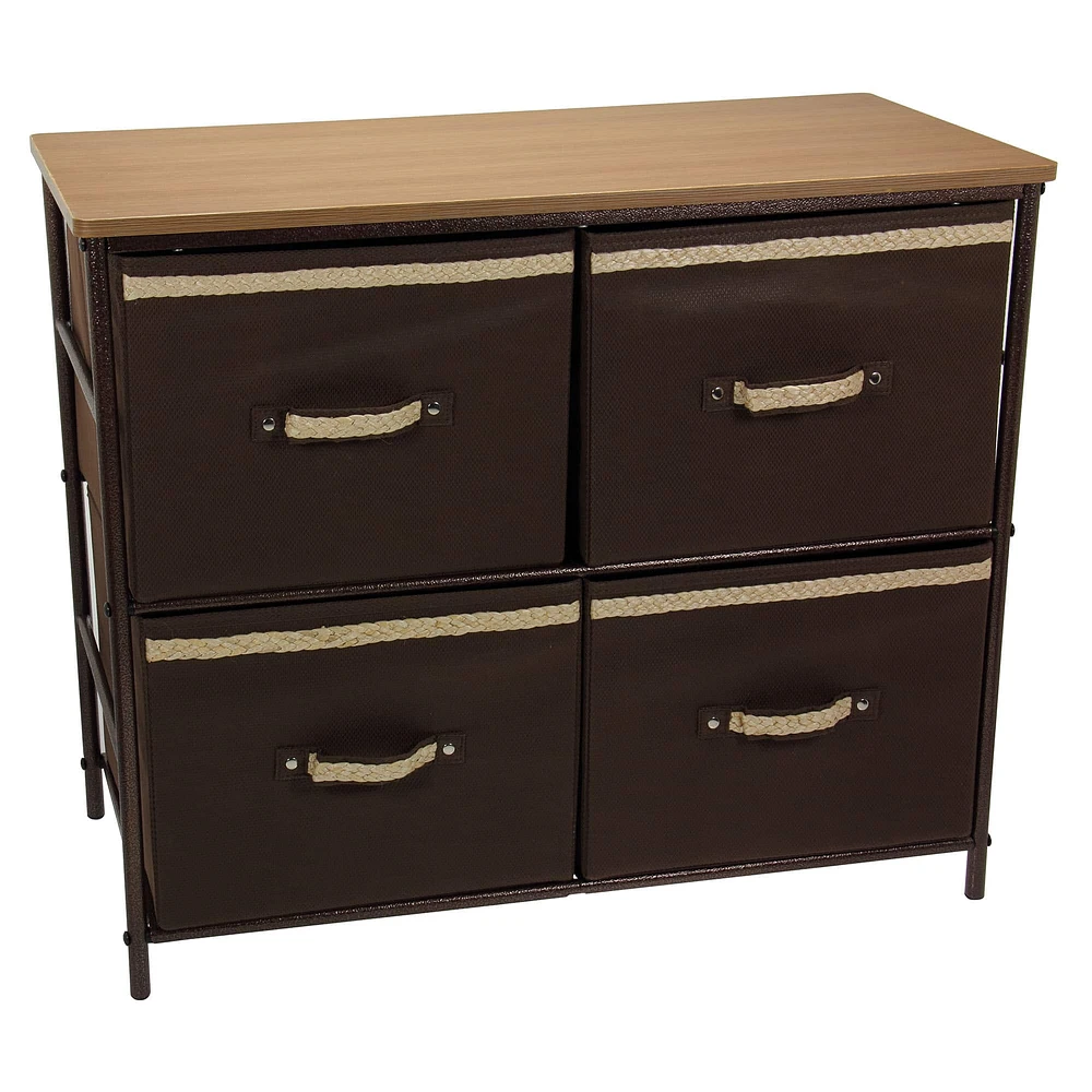 Household Essentials 2-Tier Storage Chest of Drawers