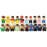 Cre8tive Minds® People for Preschool Bricks, 20 Pieces