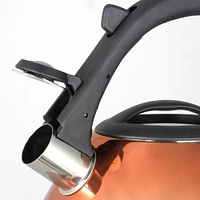 Mr. Coffee Clarendon 2.6qt. Copper Stainless Steel Whistling Stovetop Tea Kettle