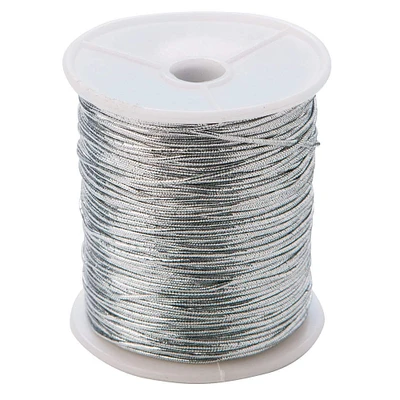 S&S® Worldwide 1mm Silver Elastic Cord