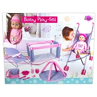 Lissi Dolls 5-Piece Play Set with Baby Doll and Accessories