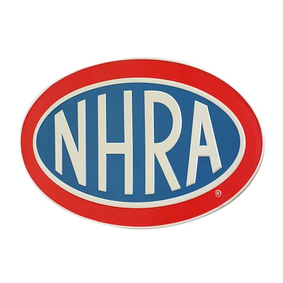 NHRA® Logo Embossed Shaped Metal Wall Sign