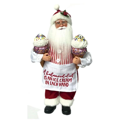 Santa's Workshop 15" Ice Cream Claus