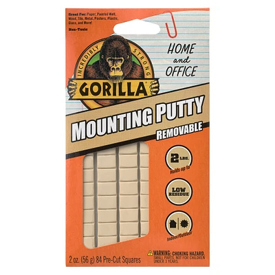 8 Pack: Gorilla® Mounting Putty