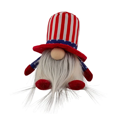 6" Lighted Americana Boy 4th of July Patriotic Gnome