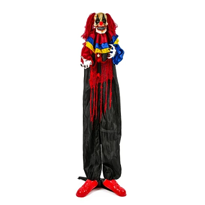 63" Halloween Sound Activated Animated Creepy Clown
