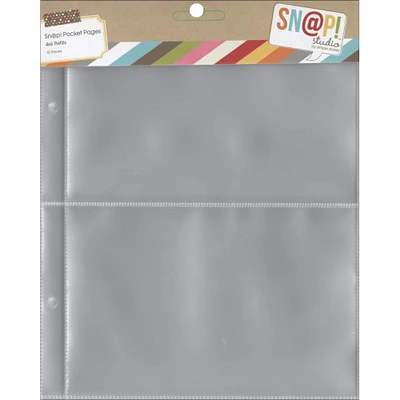 Simple Stories Sn@p!™ 4" x 6" Pocket Pages for 6" x 8" Binders, 10ct.