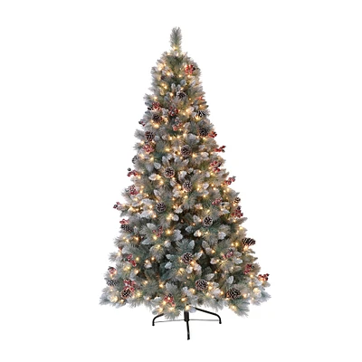 7.5ft. Pre-Lit Sterling Pine Artificial Christmas Tree, Clear Lights