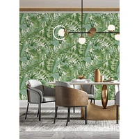 Katie Hunt Green Tropical Palm Leaf Wall Mural