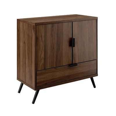 Walker Edison Dark Walnut 2 Door Accent Cabinet