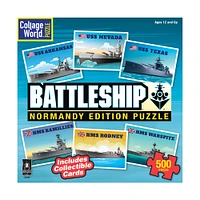 Collage World Puzzle - Battleship Normandy Edition Puzzle: 500 Pcs