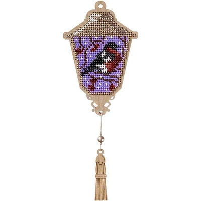 Wonderland Crafts Bullfinch Lamp Bead Embroidery on Wood Kit