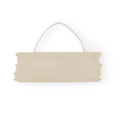 6" Jagged Edge Wood Plaque by Make Market®