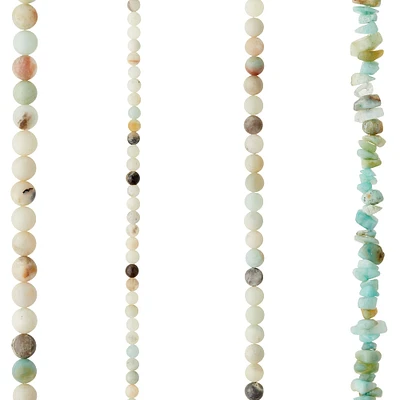 6 Pack: Multicolor Amazonite Beads Value Pack by Bead Landing™